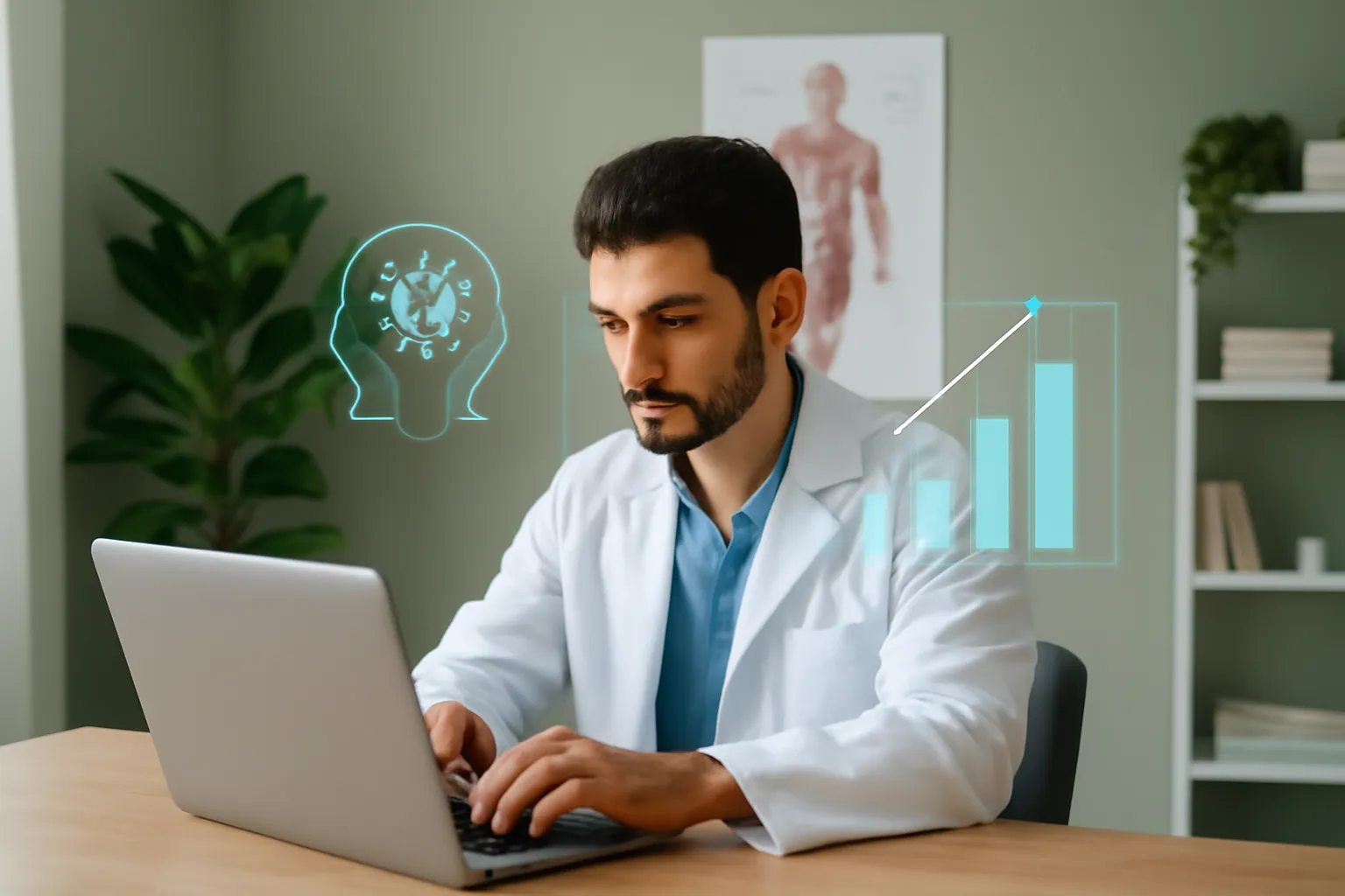 L’IA au service du marketing médical pour kinésithérapeute Illustration pour : L'IA au service du marketing médical pour kinésithérapeute