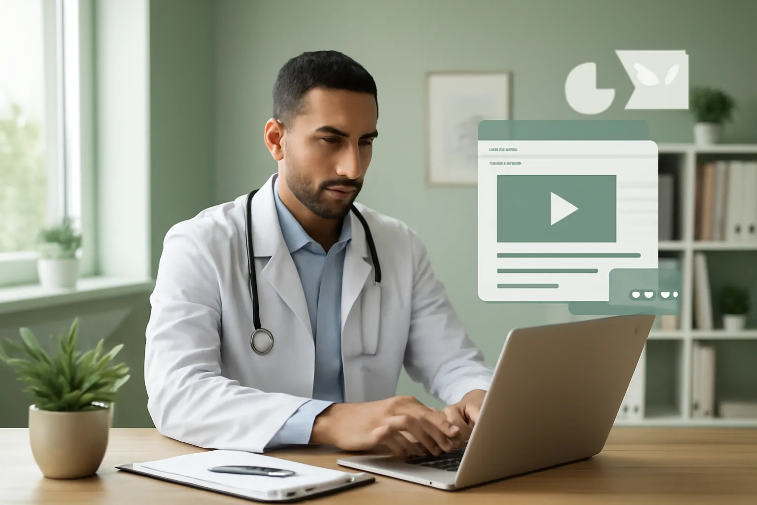 Illustration pour : Comment un médecin généraliste peut créer du contenu qui attire des patients