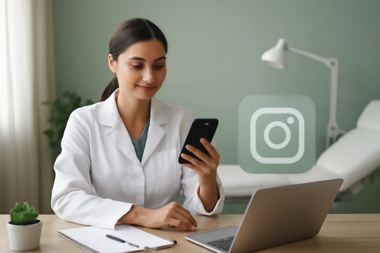 Illustration pour : Instagram pour clinique esthétique : la stratégie qui fonctionne à Genève