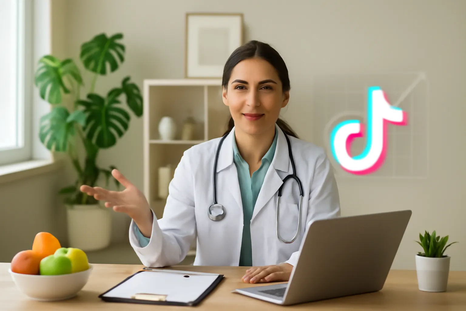Illustration pour : TikTok pour nutritionniste : faut-il s'y mettre ? en France