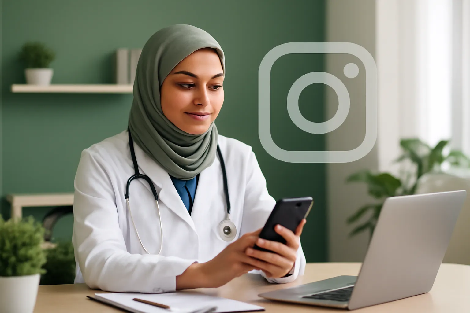 Illustration pour : Instagram pour clinique médicale : la stratégie qui fonctionne à Paris